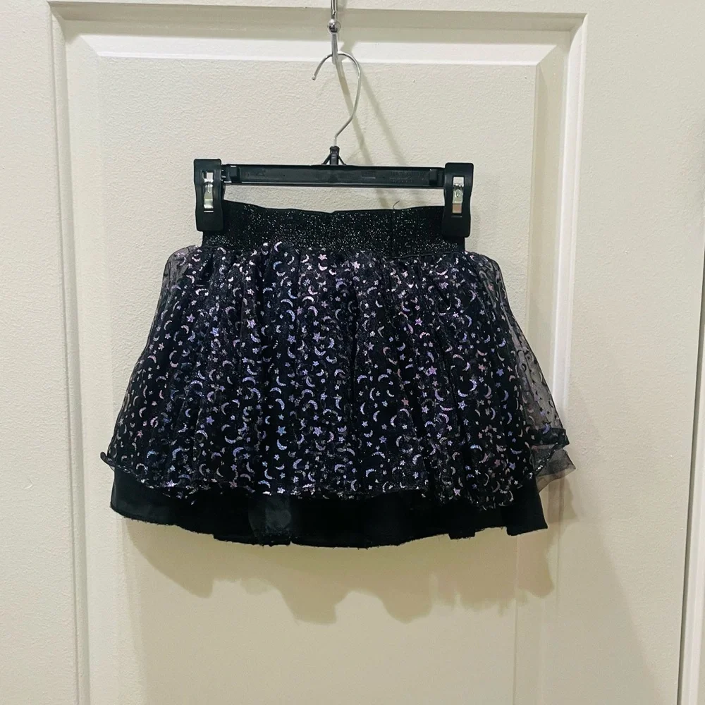 Spirit Halloween Black and Purple Moon and Stars Girls Tutu